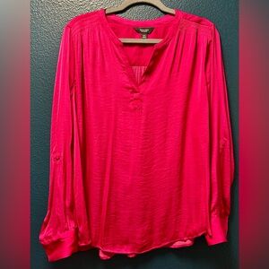 Simply Vera Vera Wang Roll-Tab Sleeve Popover Blouse